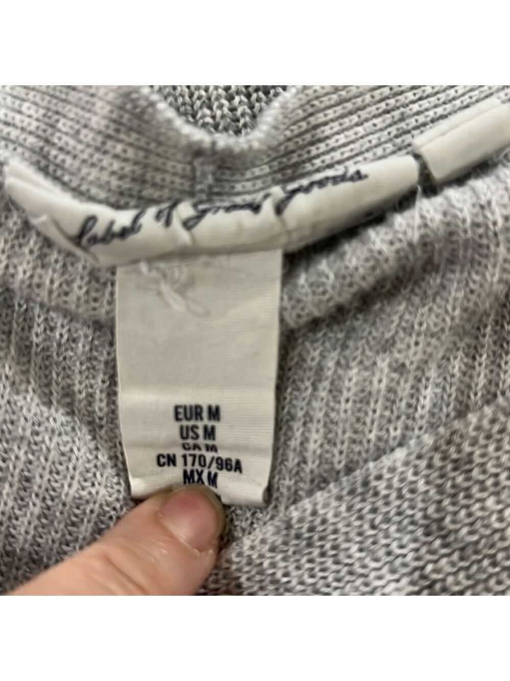 H&M LOGG Gray Hoodie Sweater - Picture 4 of 5